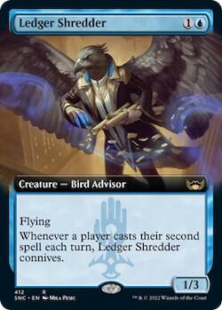 Ledger Shredder (Extended Art) card from Streets of New Capenna