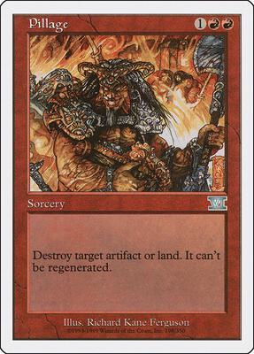Pillage card from Classic Sixth Edition