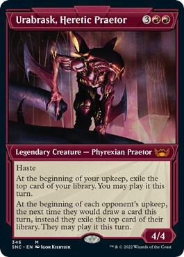 Urabrask, Heretic Praetor (Showcase) card from Streets of New Capenna