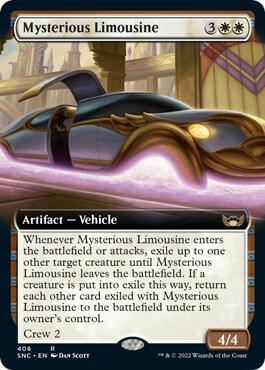 Mysterious Limousine (Extended Art) card from Streets of New Capenna