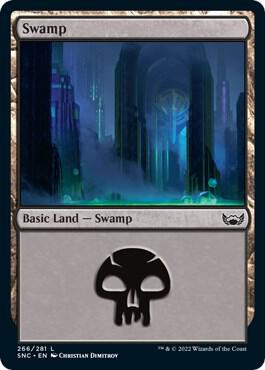 Swamp (266) card from Streets of New Capenna