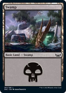 Swamp (267) card from Streets of New Capenna