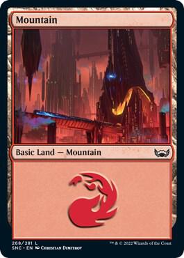 Mountain (268) card from Streets of New Capenna