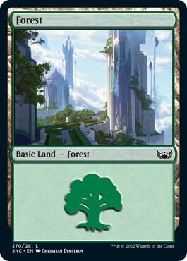 Forest (270) card from Streets of New Capenna