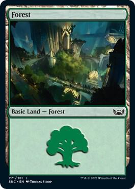 Forest (271) card from Streets of New Capenna