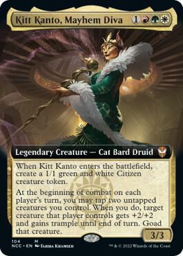 Kitt Kanto, Mayhem Diva (Extended Art) card from Commander: Streets of New Capenna