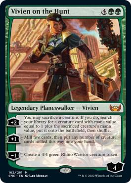 Vivien on the Hunt card from Streets of New Capenna