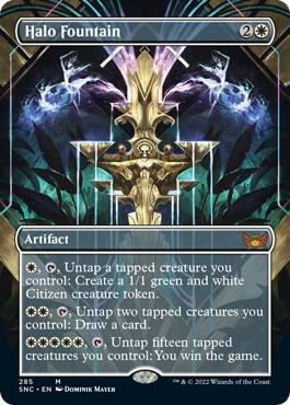 Halo Fountain (Borderless) card from Streets of New Capenna