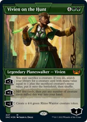 Vivien on the Hunt (Showcase) (Foil Etched) card from Streets of New Capenna