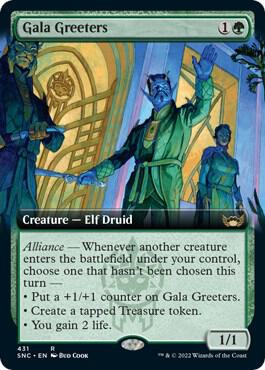 Gala Greeters (Extended Art) card from Streets of New Capenna