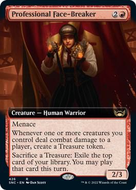 Professional Face-Breaker (Extended Art) card from Streets of New Capenna