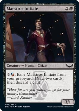 Maestros Initiate card from Streets of New Capenna