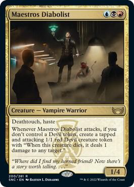 Maestros Diabolist card from Streets of New Capenna