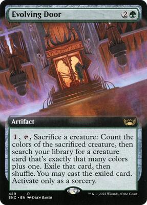 Evolving Door (Extended Art) card from Streets of New Capenna