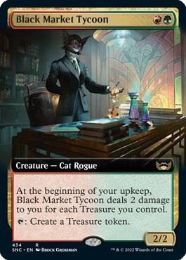 Black Market Tycoon (Extended Art) card from Streets of New Capenna