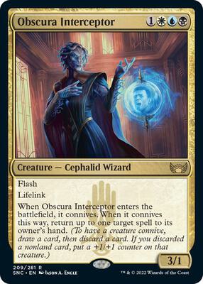 Obscura Interceptor card from Streets of New Capenna