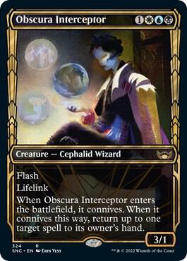 Obscura Interceptor (Showcase) card from Streets of New Capenna