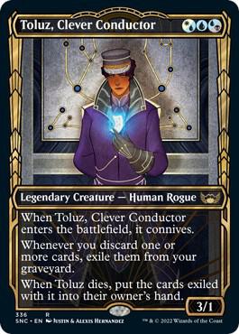 Toluz, Clever Conductor (Showcase) card from Streets of New Capenna