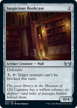 Suspicious Bookcase card from Streets of New Capenna