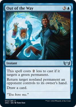 Out of the Way card from Streets of New Capenna