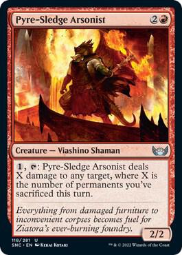 Pyre-Sledge Arsonist card from Streets of New Capenna