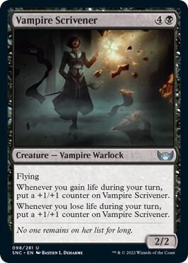 Vampire Scrivener card from Streets of New Capenna
