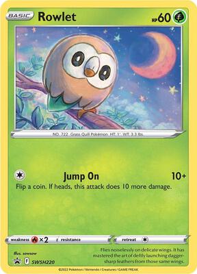 Rowlet - SWSH220 card from SWSH: Sword & Shield Promo Cards