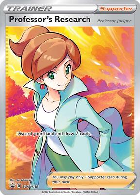 Professor's Research [Professor Juniper] - SWSH152 card from SWSH: Sword & Shield Promo Cards