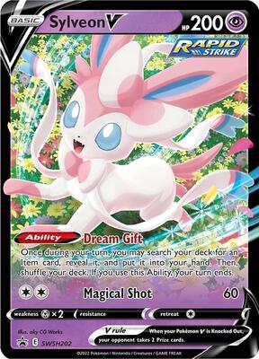 Sylveon V - SWSH202 card from SWSH: Sword & Shield Promo Cards