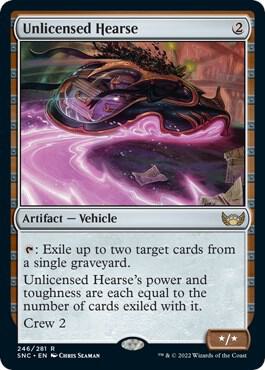 Unlicensed Hearse card from Streets of New Capenna