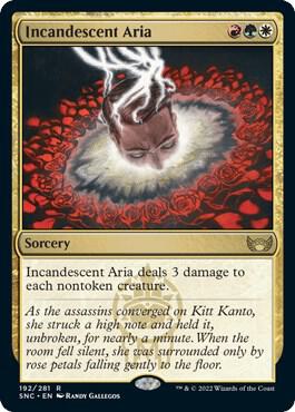 Incandescent Aria card from Streets of New Capenna
