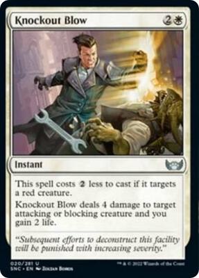 Knockout Blow card from Streets of New Capenna