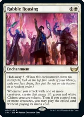 Rabble Rousing card from Streets of New Capenna