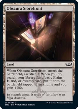 Obscura Storefront card from Streets of New Capenna