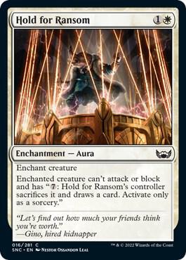 Hold for Ransom card from Streets of New Capenna