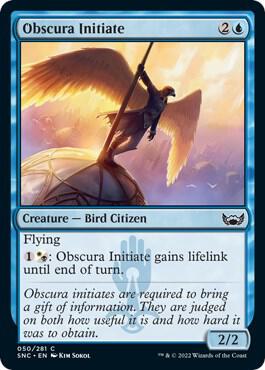 Obscura Initiate card from Streets of New Capenna