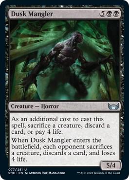 Dusk Mangler card from Streets of New Capenna