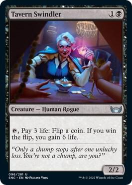 Tavern Swindler card from Streets of New Capenna