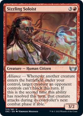 Sizzling Soloist card from Streets of New Capenna