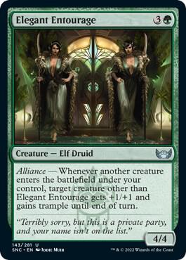 Elegant Entourage card from Streets of New Capenna