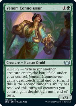 Venom Connoisseur card from Streets of New Capenna