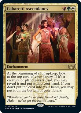 Cabaretti Ascendancy card from Streets of New Capenna