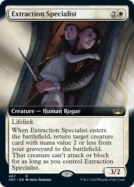 Extraction Specialist (Extended Art) card from Streets of New Capenna