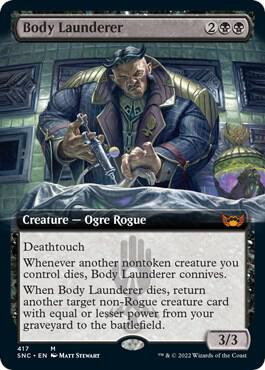Body Launderer (Extended Art) card from Streets of New Capenna