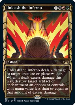 Unleash the Inferno (Showcase) card from Streets of New Capenna