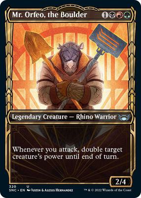 Mr. Orfeo, the Boulder (Showcase) card from Streets of New Capenna