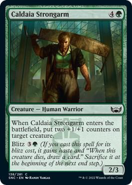 Caldaia Strongarm card from Streets of New Capenna