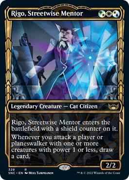 Rigo, Streetwise Mentor (Showcase) card from Streets of New Capenna
