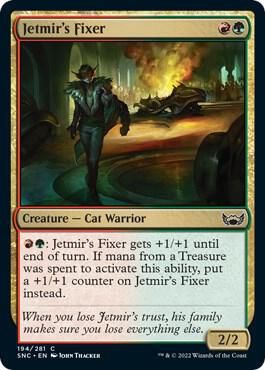 Jetmir's Fixer card from Streets of New Capenna