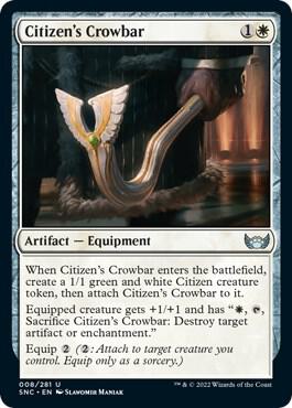 Citizen's Crowbar card from Streets of New Capenna